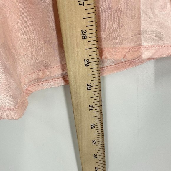 Zeroyaa Shirt Mens Button Down Long Sleeve Lightweight Leaves Pattern Pink XL - Picture 7 of 9